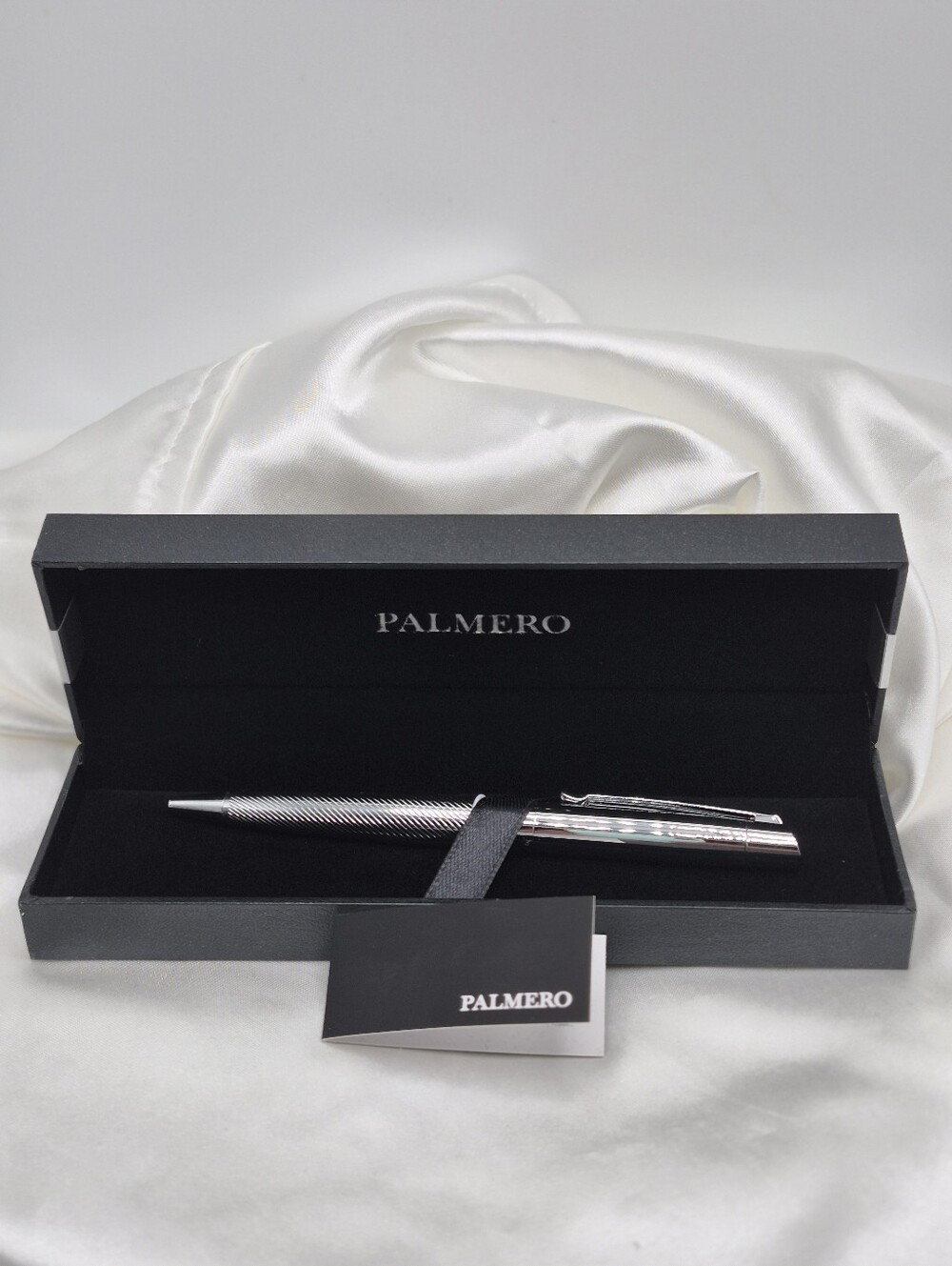 Palmero Silver Ballpoint Pen - Sleek Finish Writing Pen Pencil Gift NWT NIB